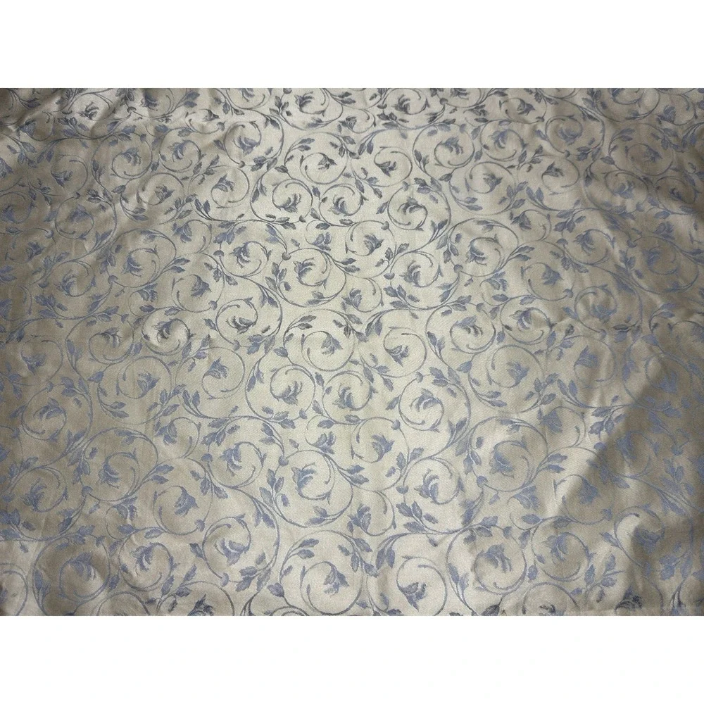 Nancy Koltes Sham‎ Set KING Arabesque floral Vine Scroll Italy Sateen Botanical